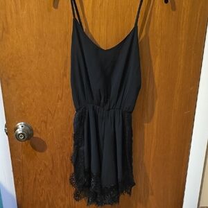 FACE Women's  Black Lace Romper